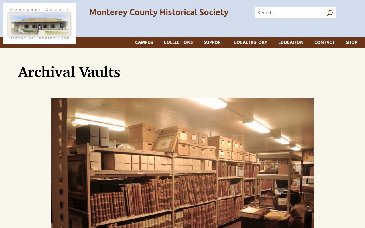 Salinas city directory Monterey County Historical Society archival vault
