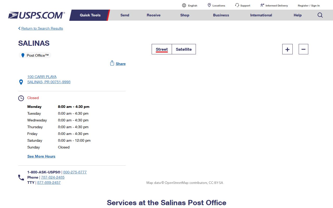 Salinas ZIP code directory Alisal Post Office